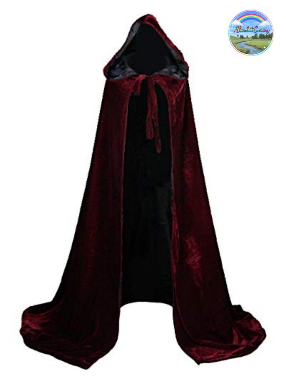 Medieval Velvet Cloak Cape Satin Lined Renaissance Costume
